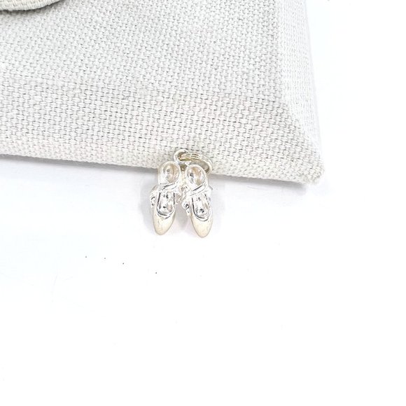 NWT - Cellini - Ballet Shoes Sterling Silver Charm - Picture 1 of 6